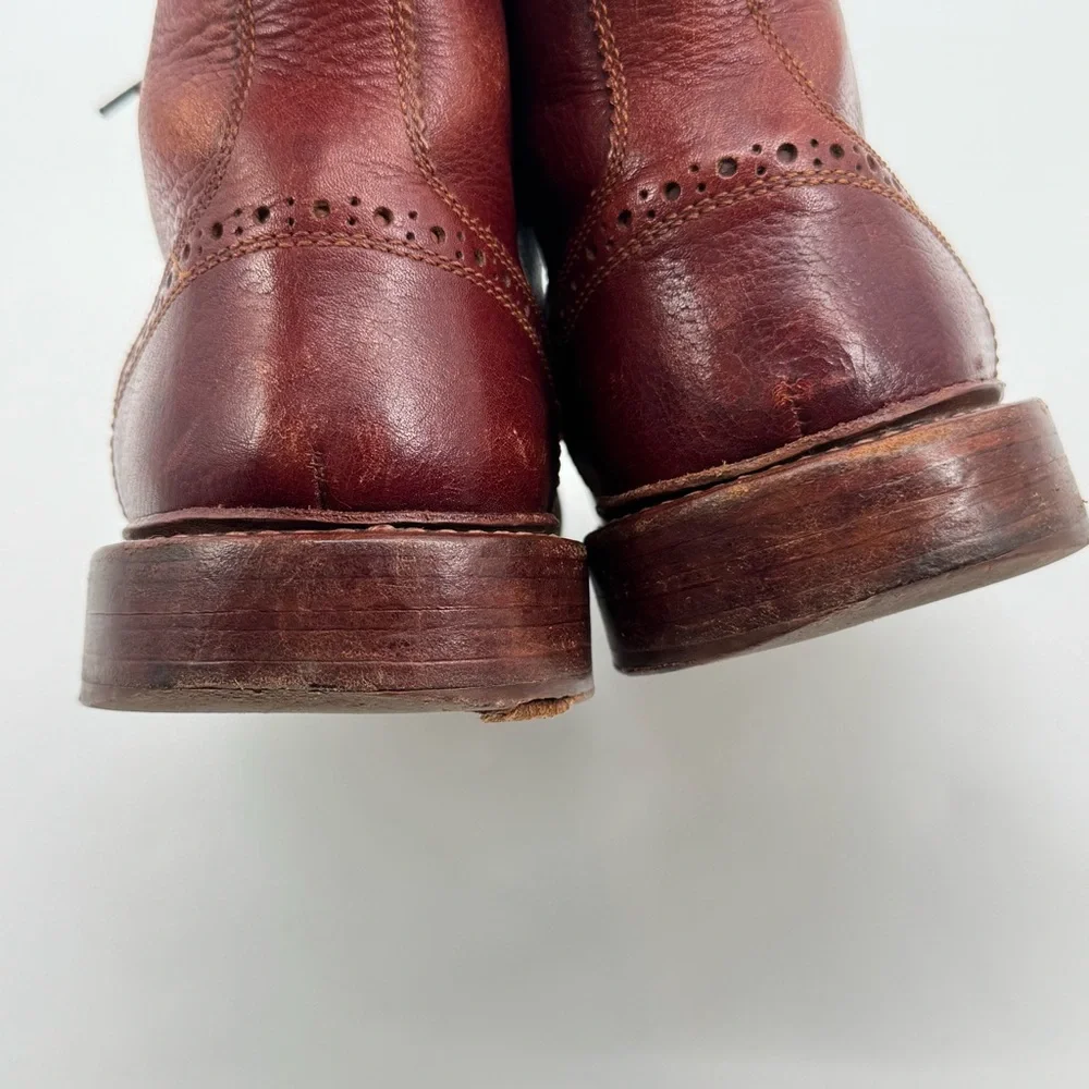 Florsheim by Duckie Brown Wingtip Leather Boots Brown Size‎ 9.5